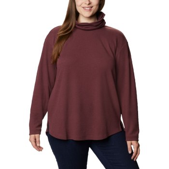 Columbia Pine Street Split Cowl Neck Plus Size, Sudaderas Vino Para Mujer | 413069-SUL